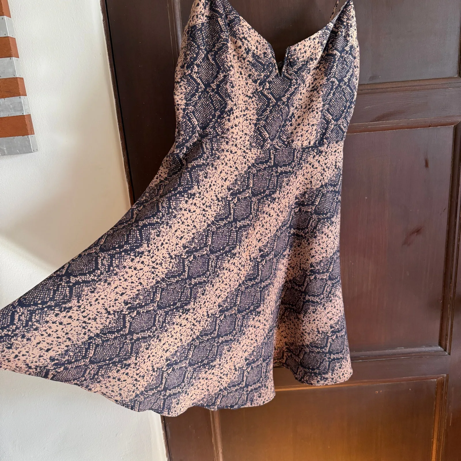 BLUE LIFE | Sexpot Mini Dress in Brown and Black Snake Print | Small - Image 3