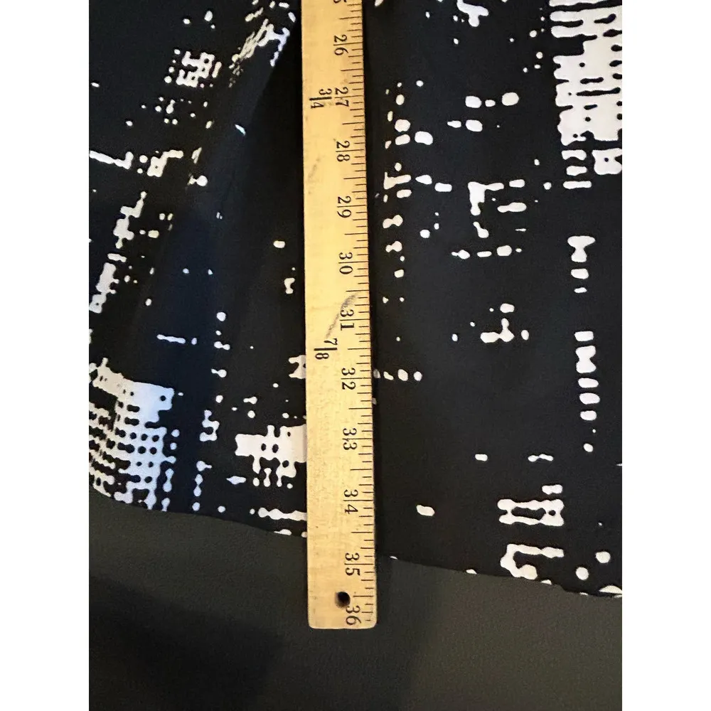 Elie Tahari Size 6 Black Dress Professional Career Dress A Line Crewneck - Image 8