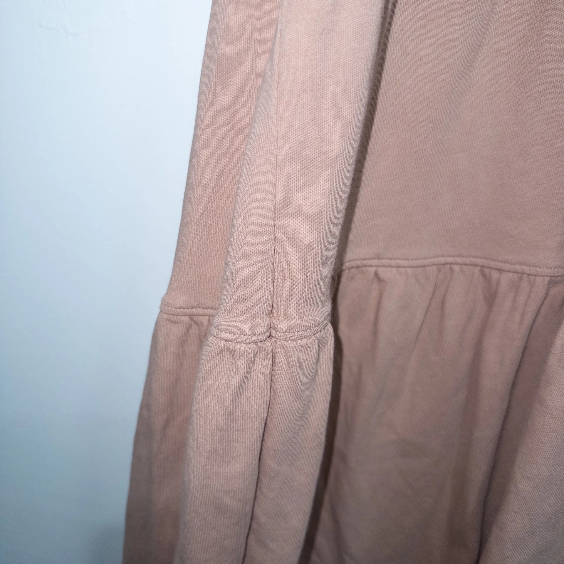 Everlane Oak Pink Brown The Weekend Tiered Dress Size XS - Image 8