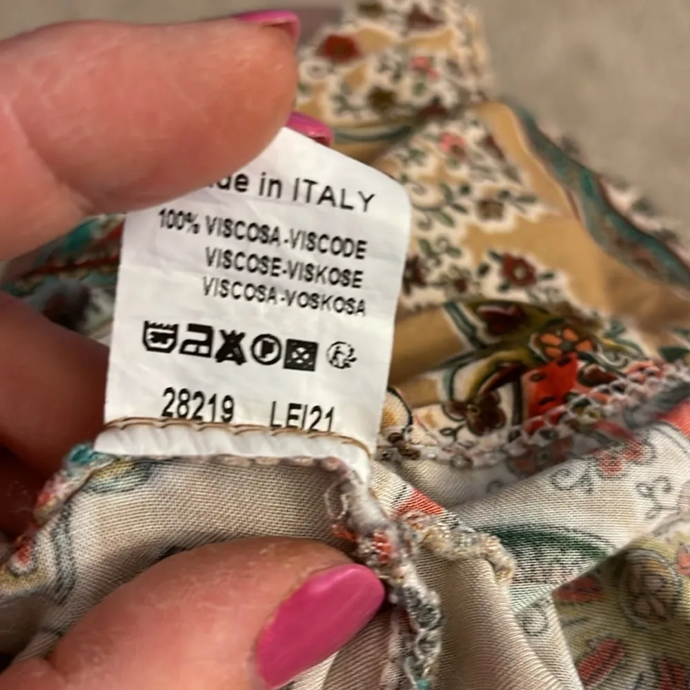 Women’s M.M Muenchen Germany unique find tiered tan flowy midi dress size medium - Image 10