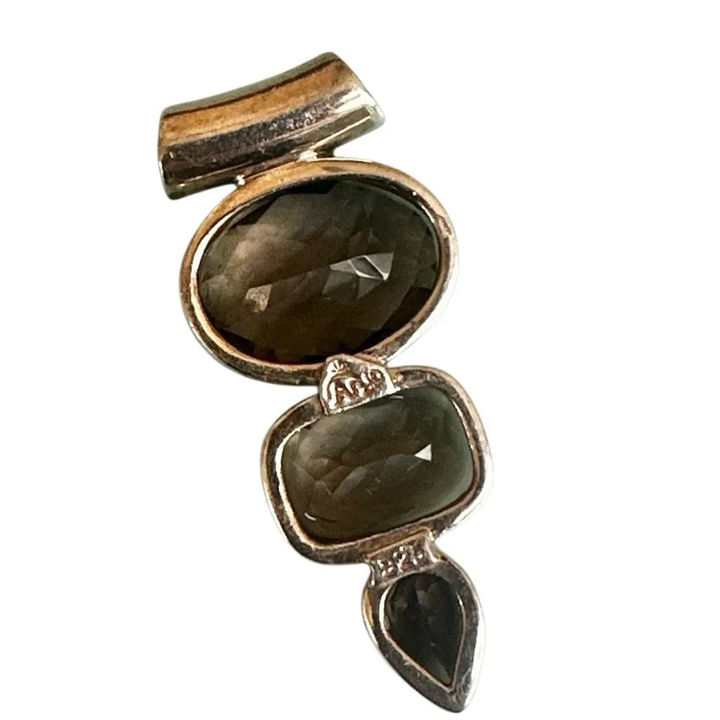 Arya Sterling Silver Smoky Quartz Pendant necklace - Image 7