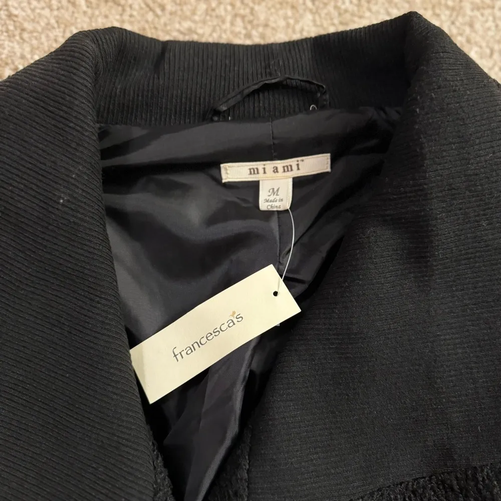 Francesca’s bocule black moto jacket - Image 2