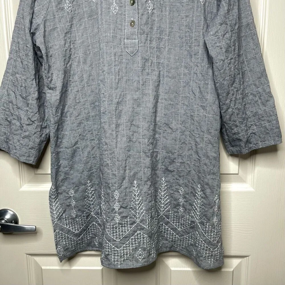 Nomadic Traders NTCO Embroidered Cotton Tunic Blouse - Image 4