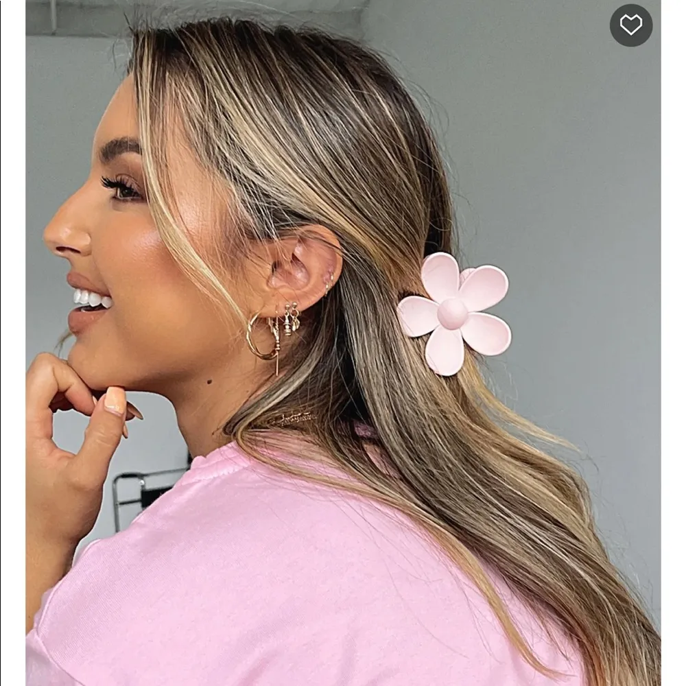 New large flower claw hair clip pastel - Image 8