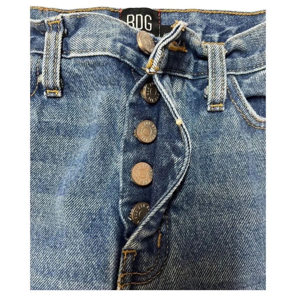BDG Urban Outfitters Jeans Womens 28 Cassidy Button Fly Straight Narrow High - Image 3