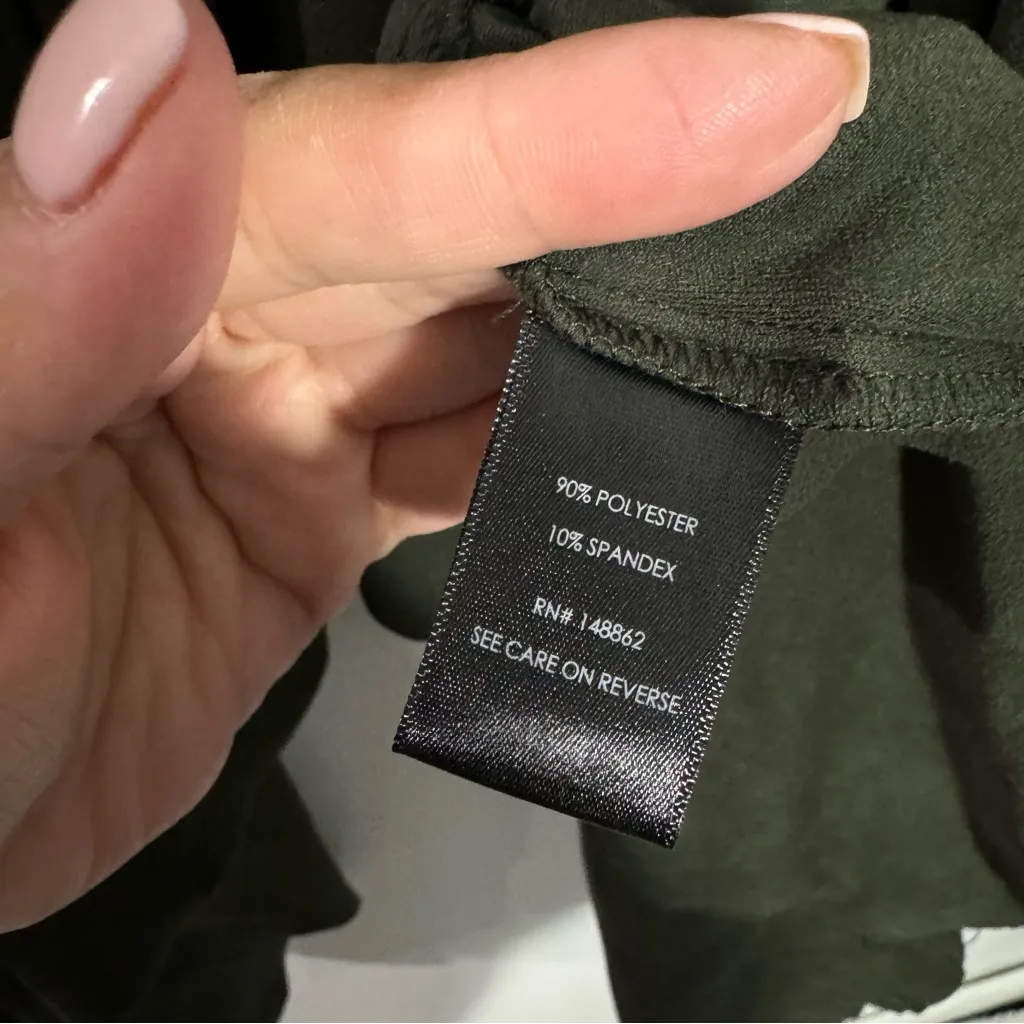 New Torrid‎ Suede Drape Front Jacket In Olive Green Size 3X - Image 6