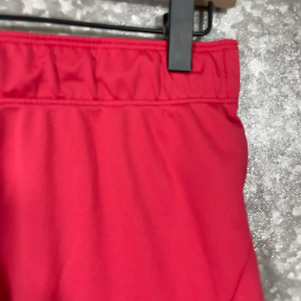 Nike Women's Dark Pink Dri-Fit Fold Over Waist Shorts - Size XS - Activewear - Image 3