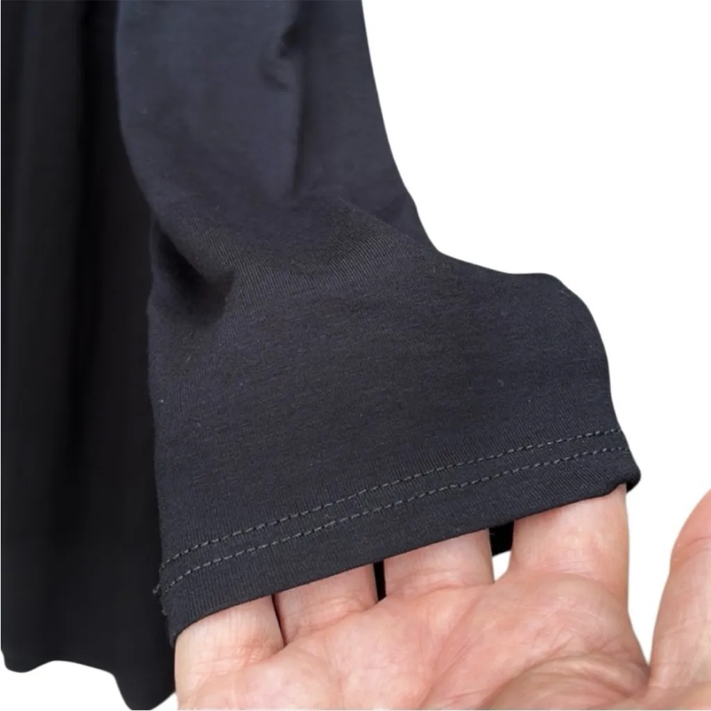 NWT Eileen Fisher Stretch Viscose Jersey
Ballet Neck Dress Black Petite Large - Image 6