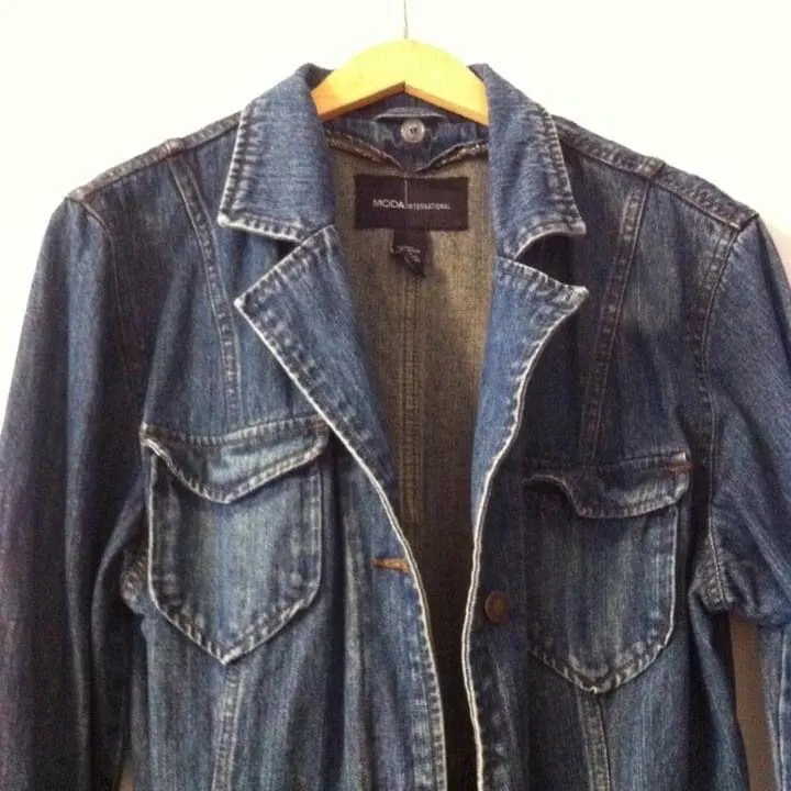 International Vintage Denim Trenchcoat - Image 4