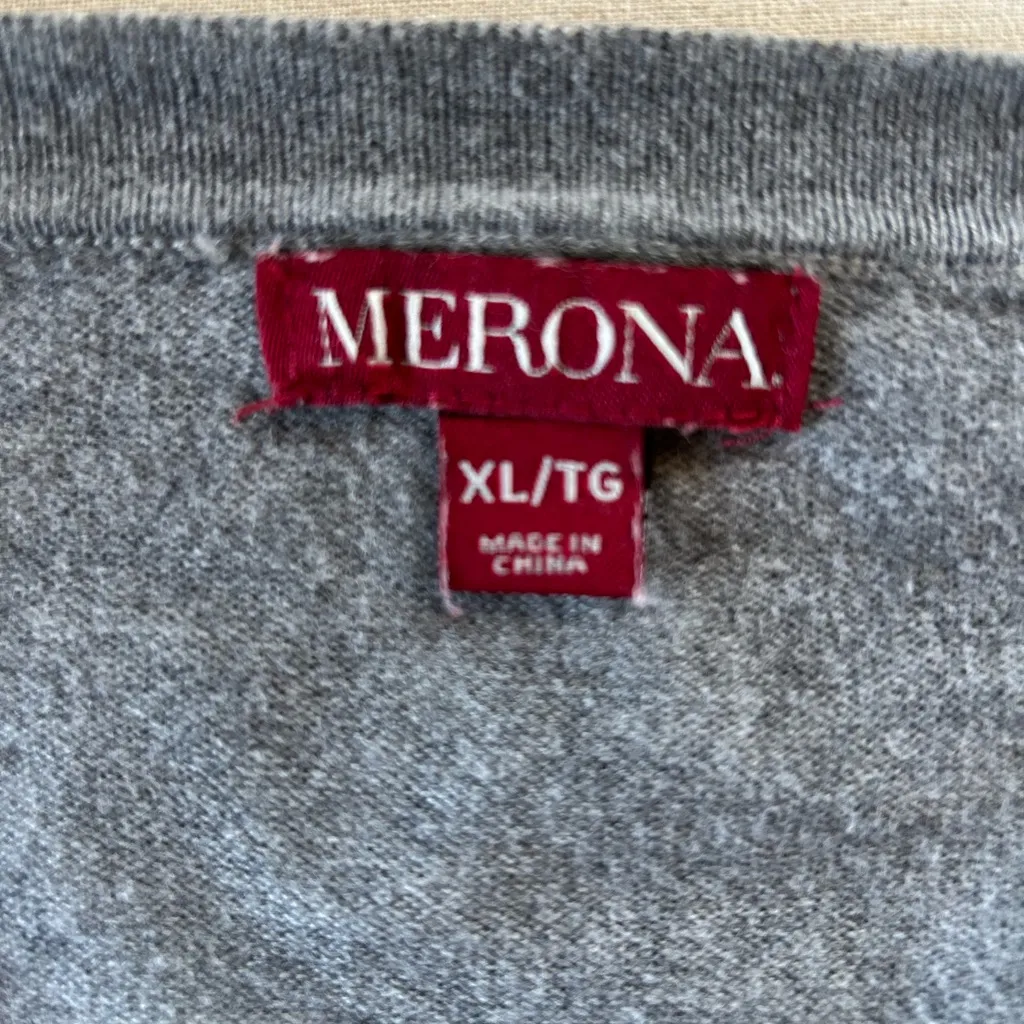 Merona  Heather Gray Cardigan - Image 5