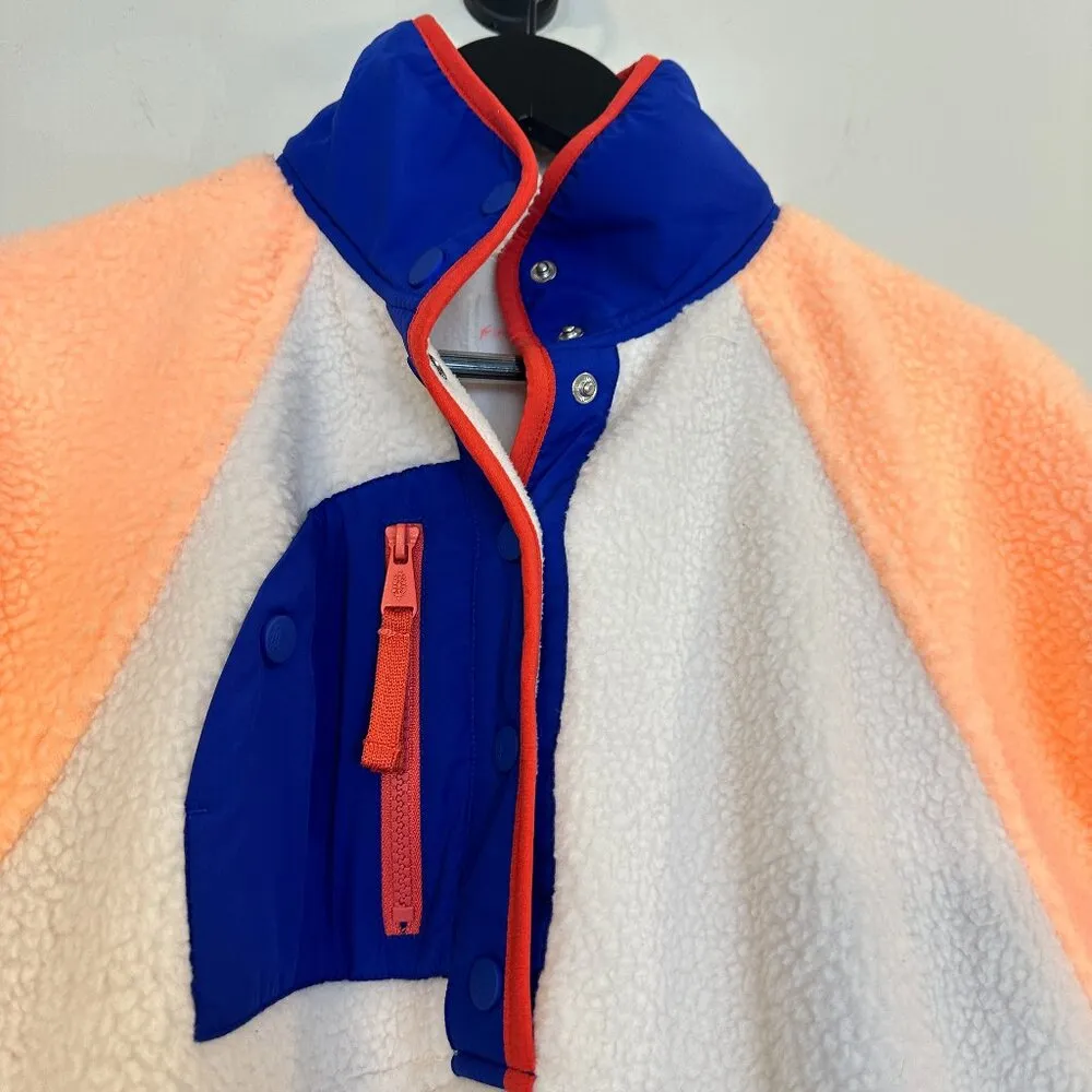 FREE PEOPLE Hit The Slopes Colorblock Pullover Sport Canvas Combo Size X-Small - Image 5