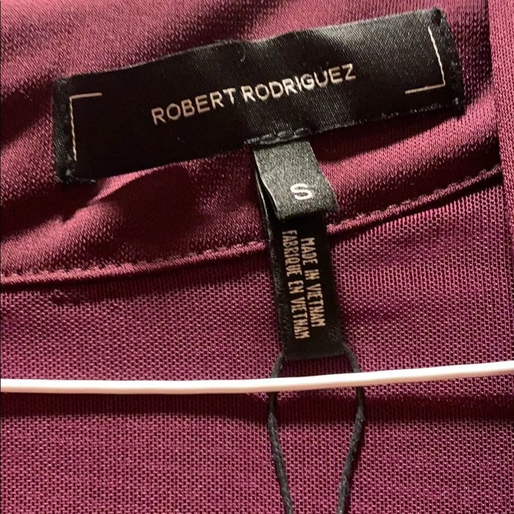 Robert Rodriguez Merlot Raven Dress - Image 4