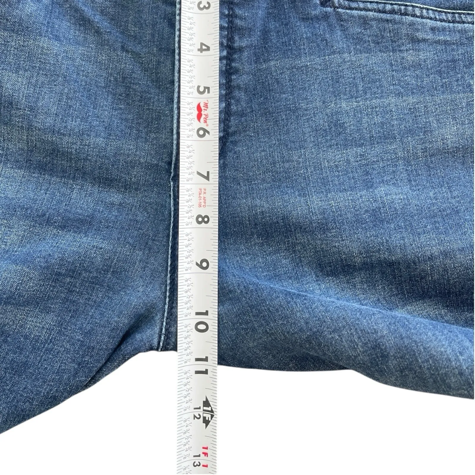 J Jill Smooth Fit Barely Boot Cut Dark Wash Blue Jeans 14 Minimalist Modern - Image 7