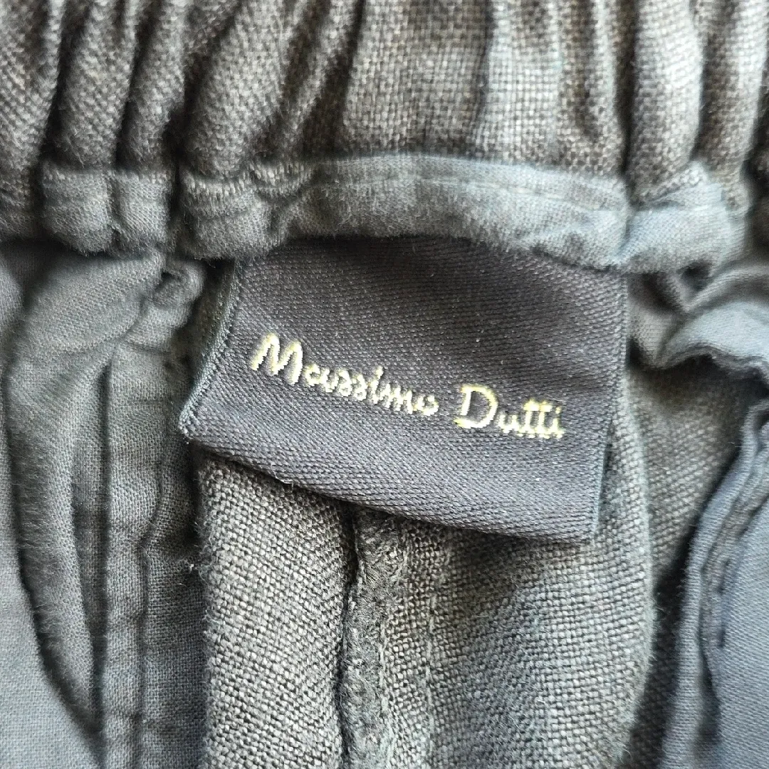 Mossimo Dutti Linen Bermuda Shorts Dark Charcoal Gray 2 - Image 2