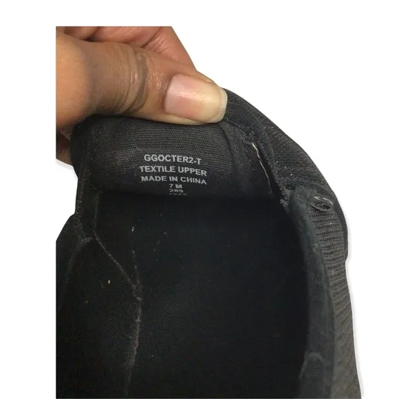 G By Guess Black Glitter Sparkly Slip On Sneaker Flats 7M - Image 4