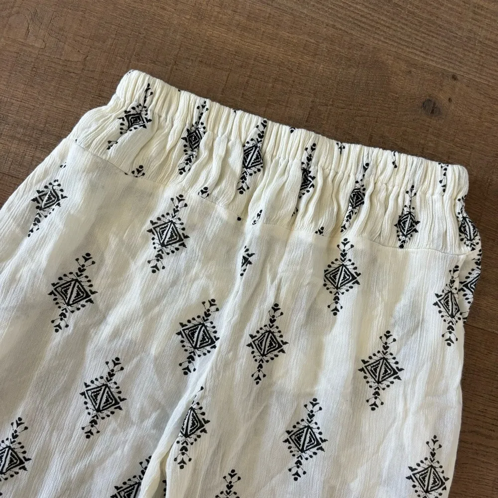 free people diamond print harem crop pants tea combo - Image 5