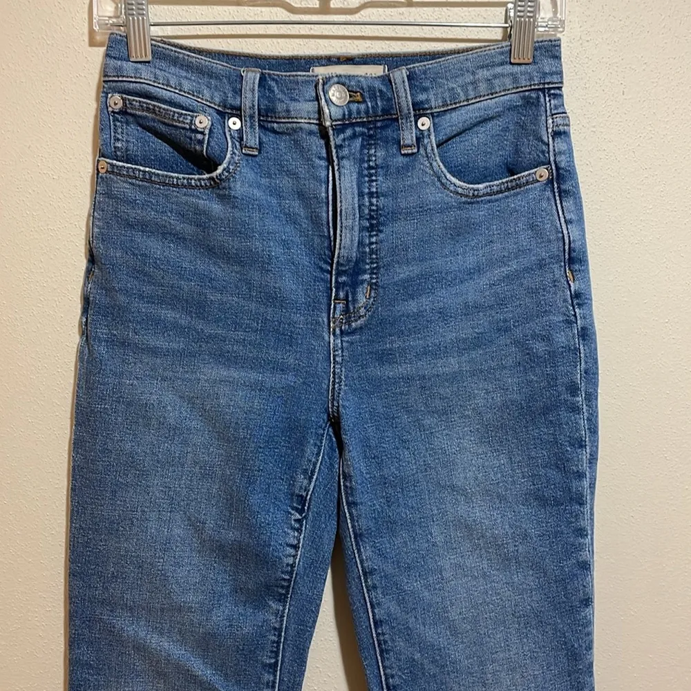 Madewell Slim Demi-Boot Hemp Denim Jeans in Enright Wash Size 25 NA931 - Image 7