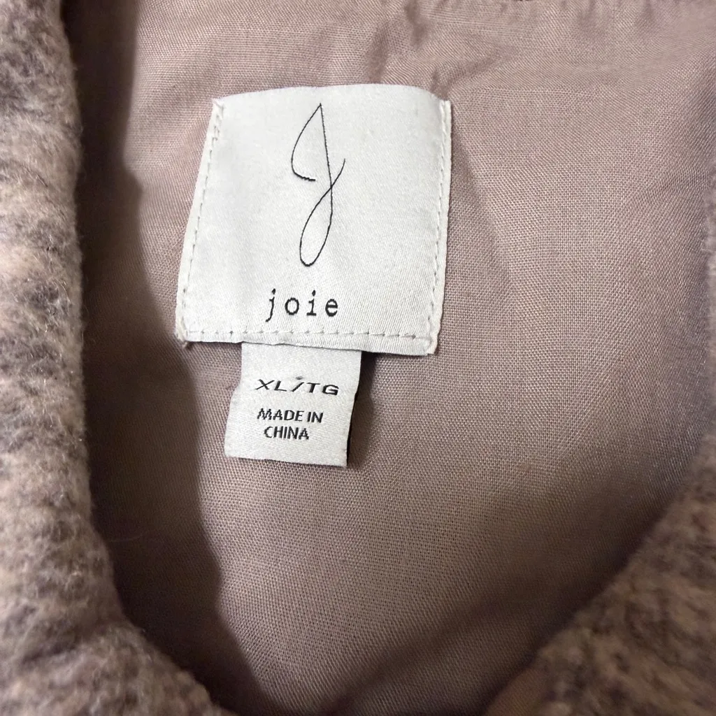 JOIE Plaid Shacket Button Down Shirt Jacket with 2 Pockets; NWOT; size XL - Image 3