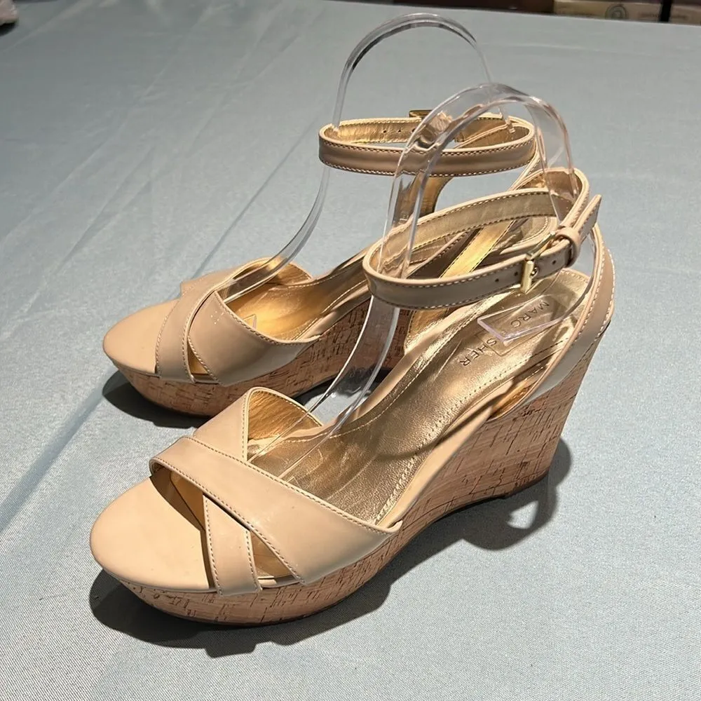 NWOB Marc‎ Fisher Wedge Sandals Size 10M.  B55 - Image 2