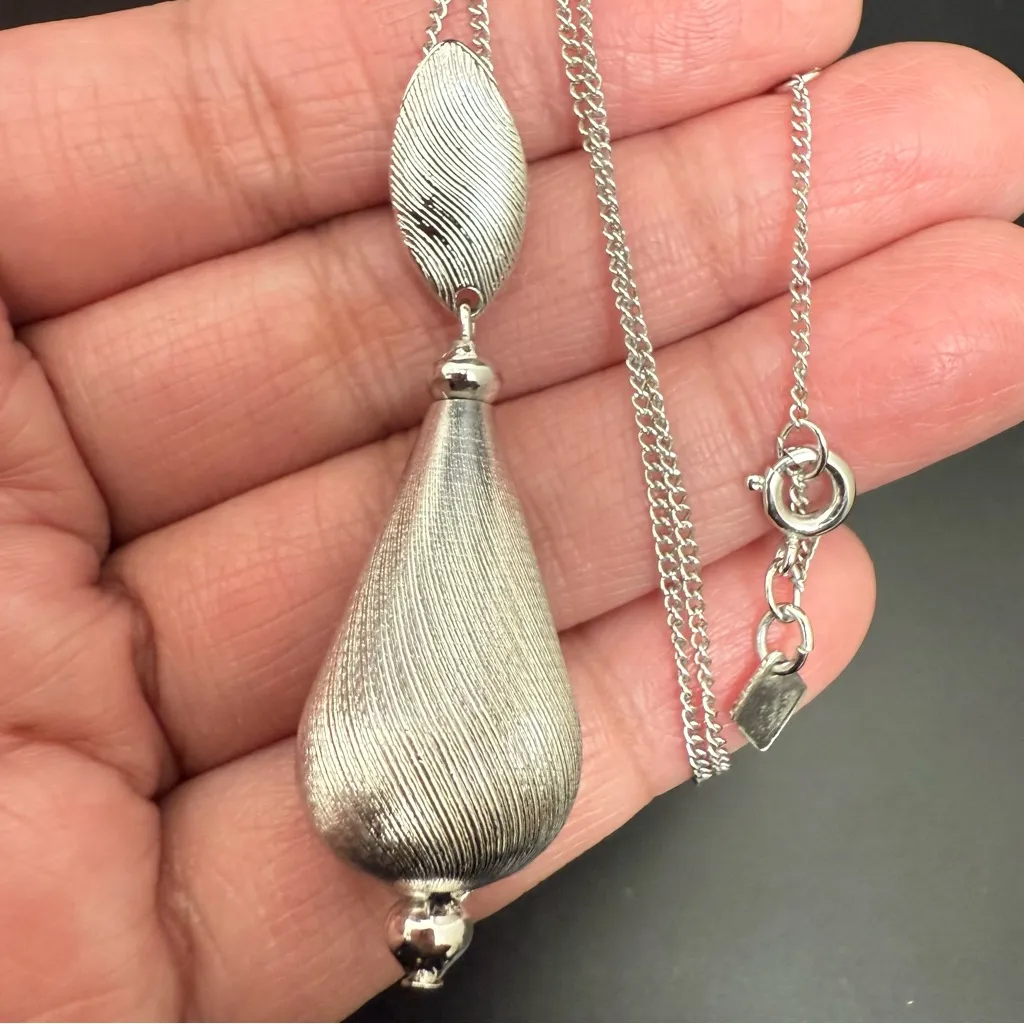 Vintage SARAH COVENTRY Brushed Silver - Image 7