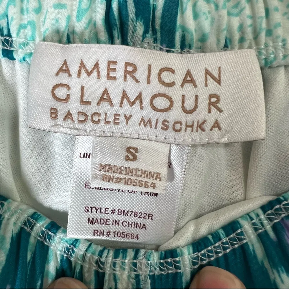 Badgley Mischka American Glamour Wide Leg Pull-on Slinky Drawstring Pants Small - Image 6