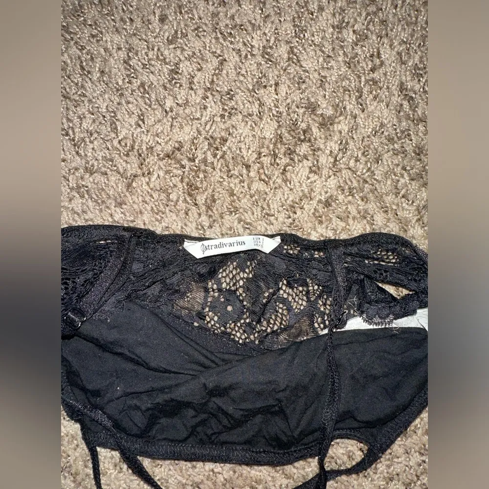 STRADIVARIUS open back black top - Image 3