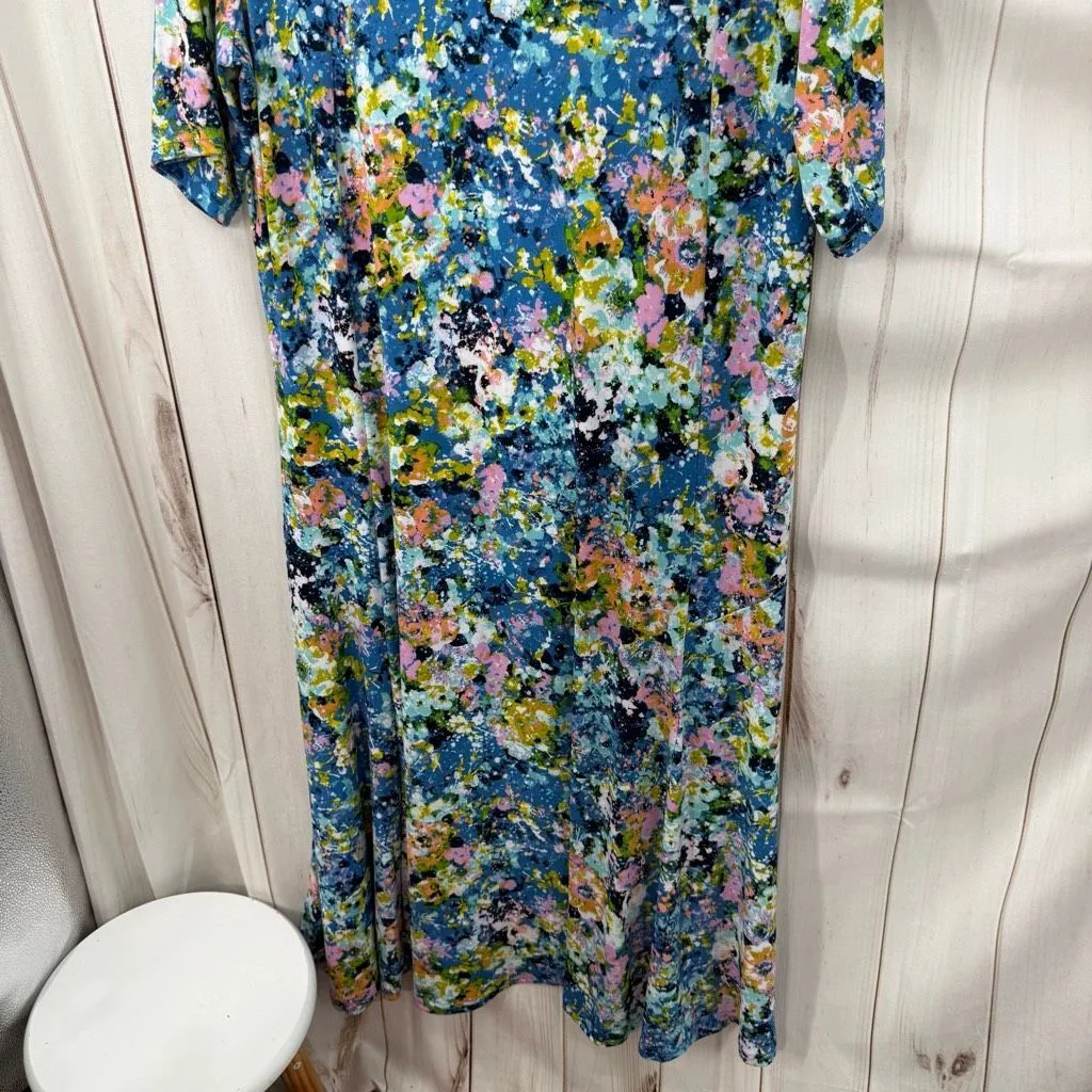 Nina Leonard Women’s 1X Floral Maxi Dress Plus Size - Image 2