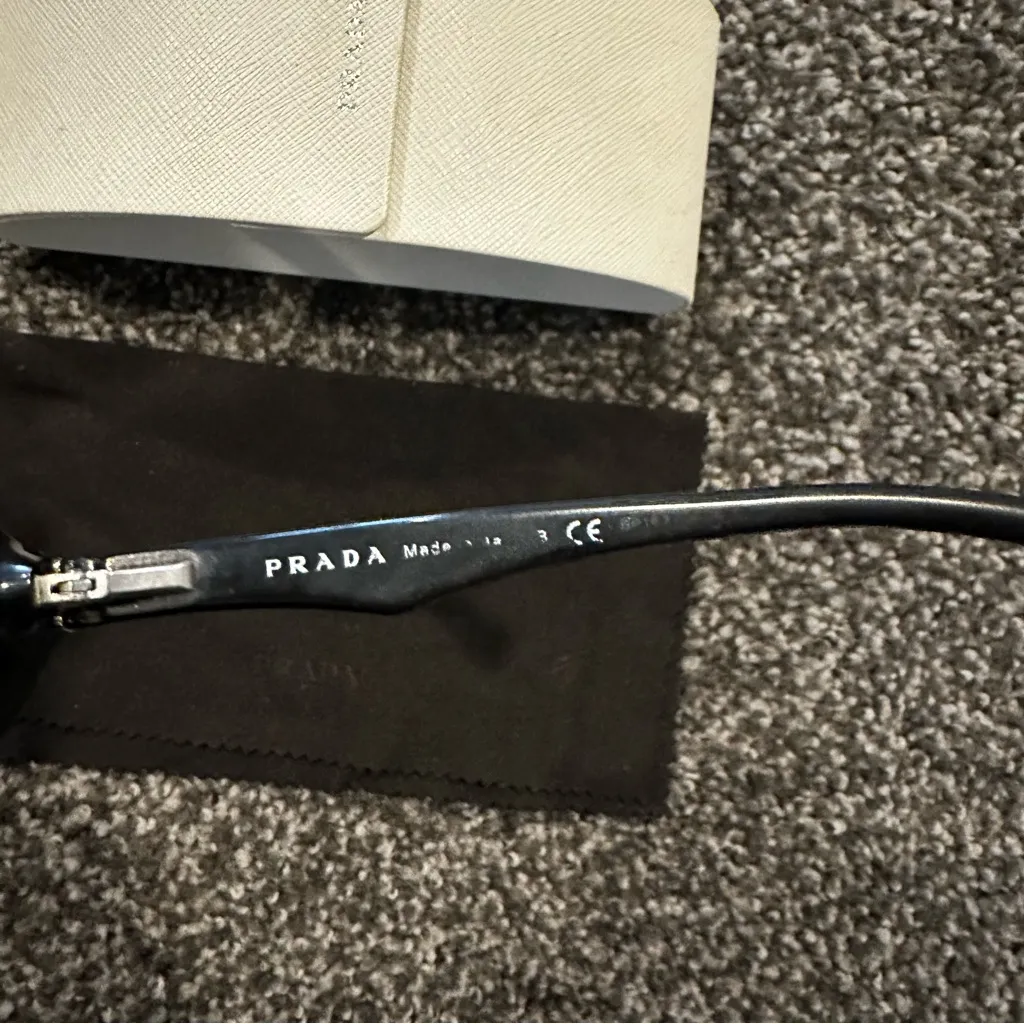 Prada Black prescription Eyeglasses with Case - Image 8