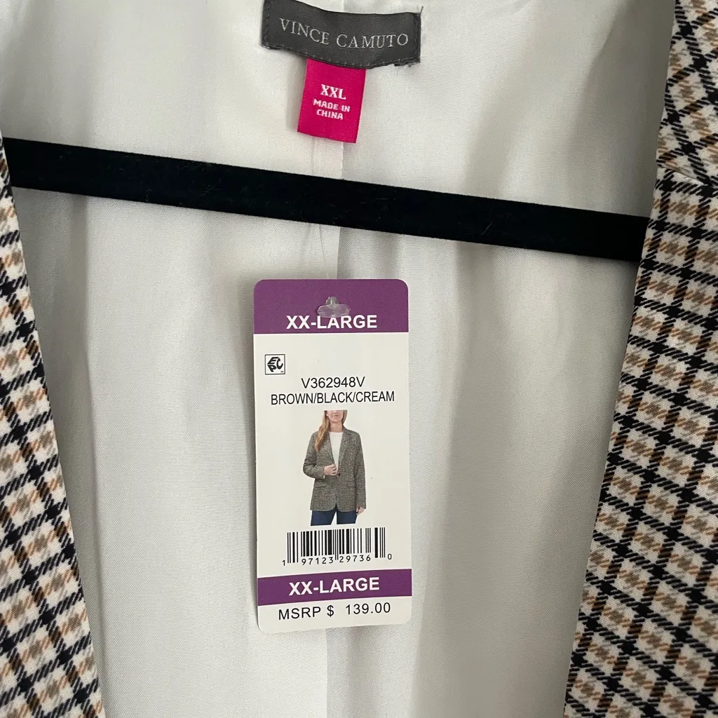 Vince Camuto Checkered Blazer - Image 2