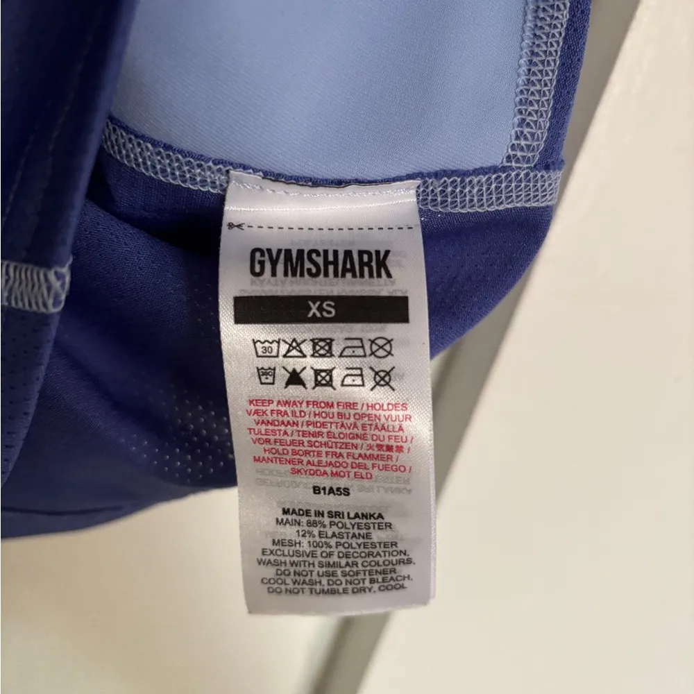 Gymshark Pulse Crop Tank in Moonstone / Court Blue Size XS - Image 8