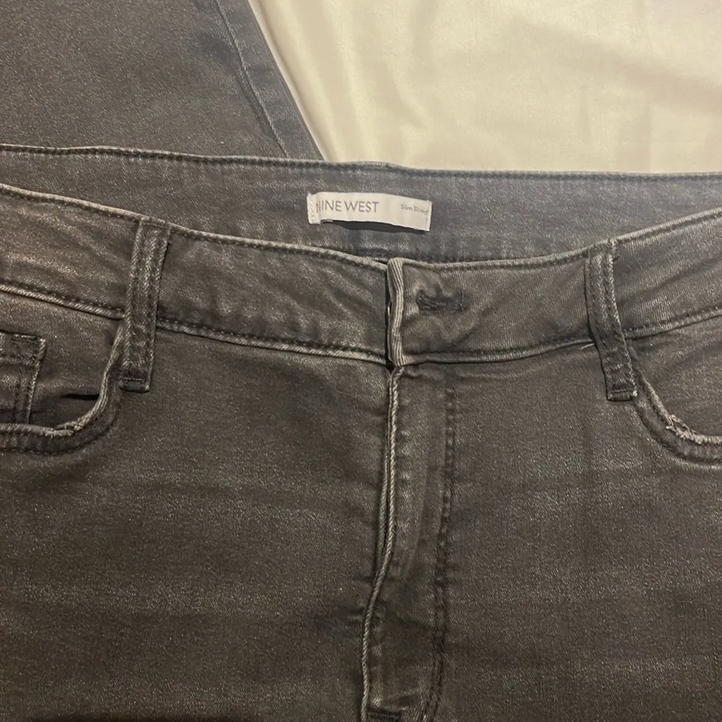 NEW Nine West Slim Straight Jeans Size 16 - Image 3
