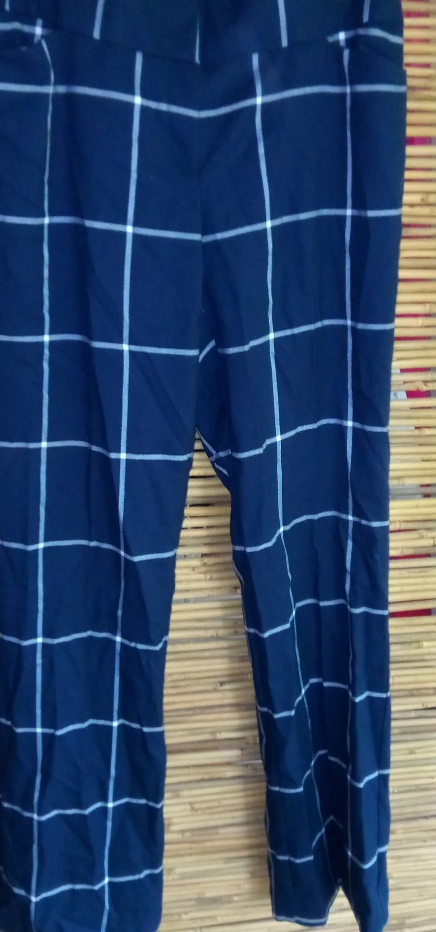 Worthington 10 34x33 Modern Fit Black Plaid Workwear Trousers Pants - Image 2