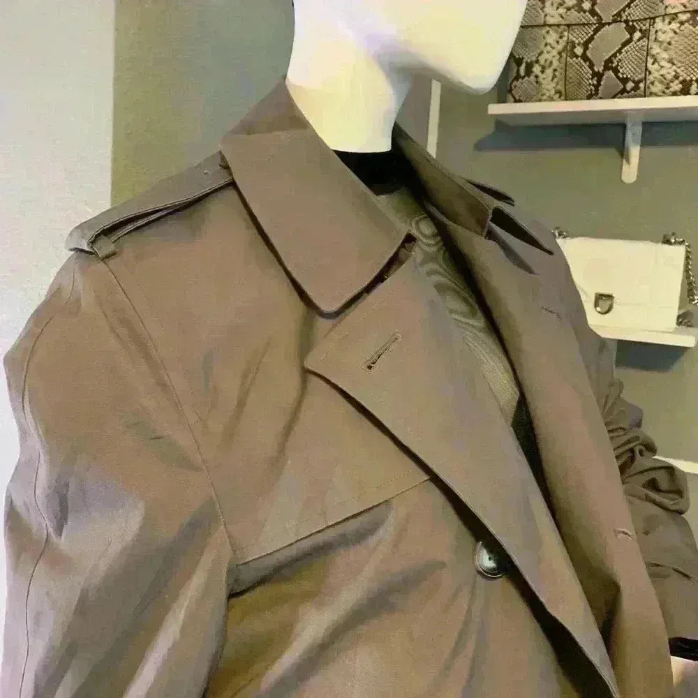 Botany 500 Trench Coat Mens Size 38 Tan Overcoat Made In USA Brown - Image 3