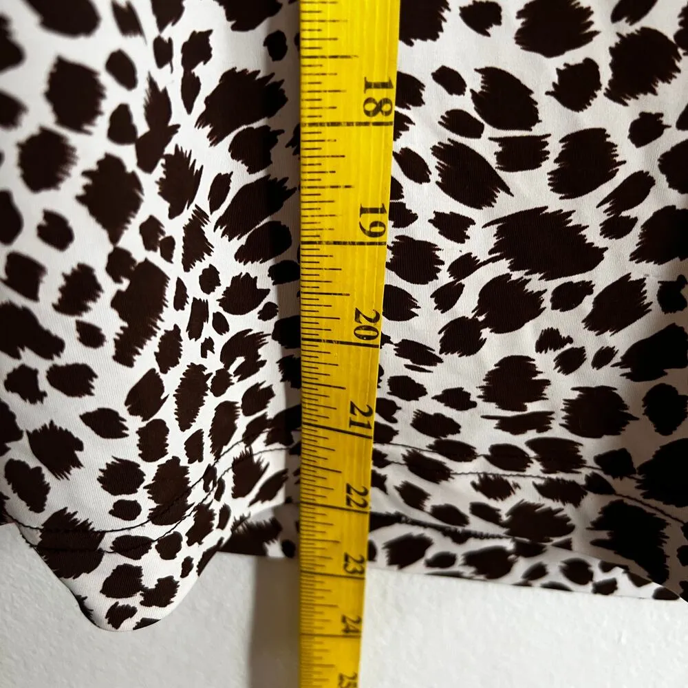 Brown Cow Print Tank Top, Y2K, Western, Coastal Cowgirl, Festival, Rodeo, Medium - Image 4