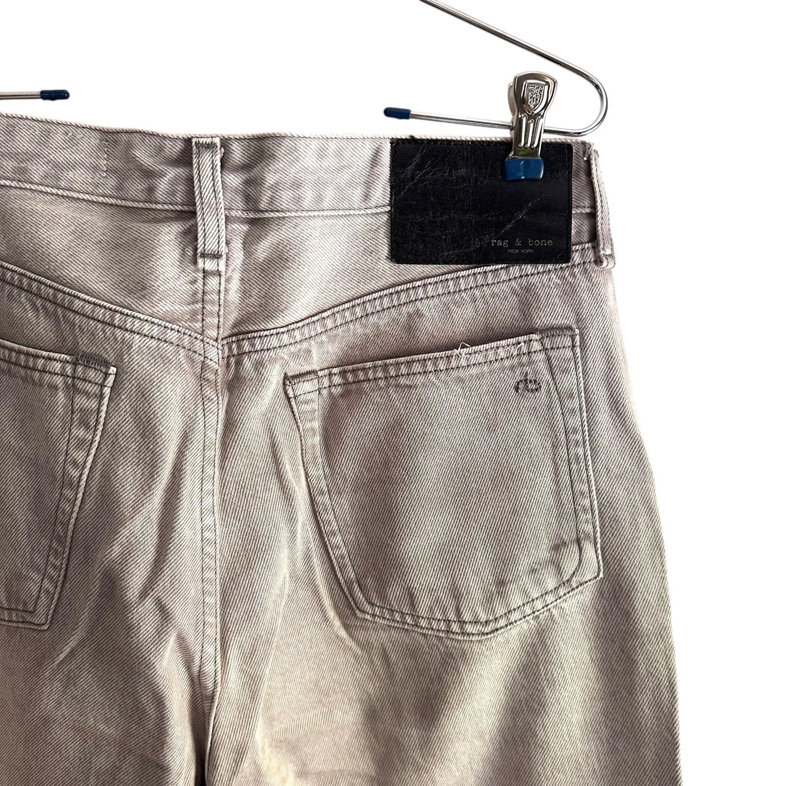 RAG & BONE Maya‎ High Rise Wide Leg Denim Dust Wash Sz 28 - Image 4