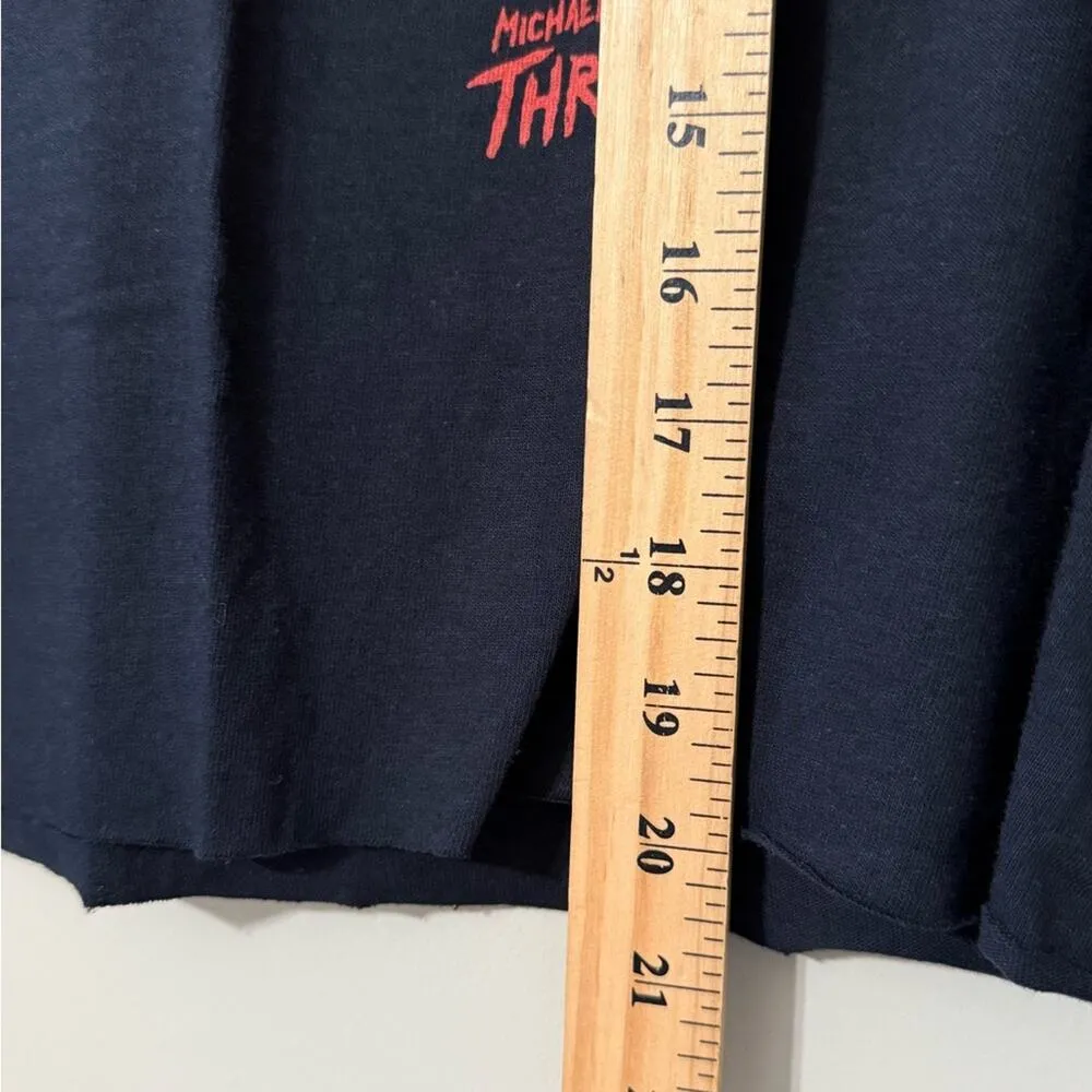 2018 Michael Jackson’s Thriller size large Crop Top Sleeveless Concert Shirt Black - Image 6