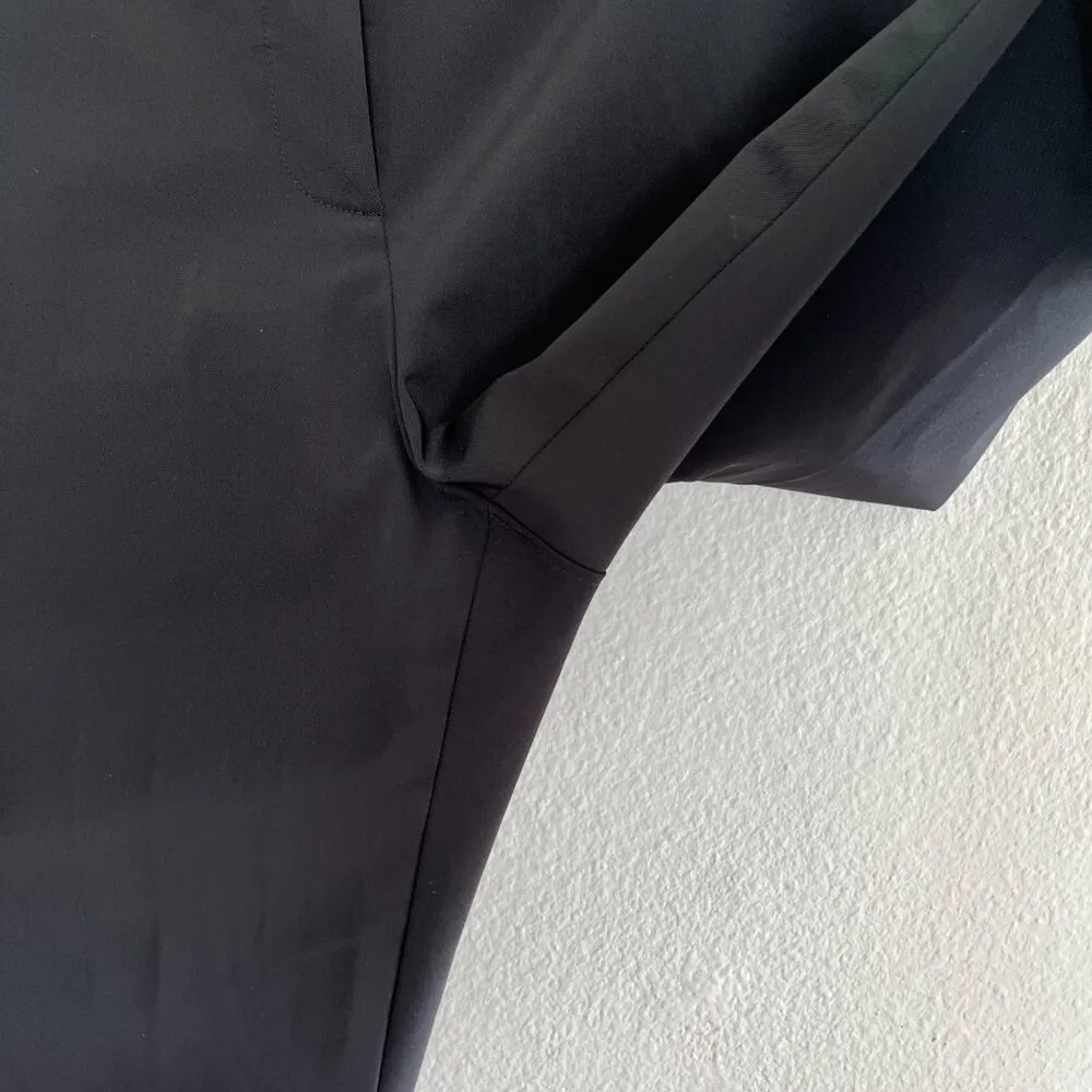 Theory Womens Black Go Pant Becker Straight-Leg Crop Dress Pants Size 6 - Image 10