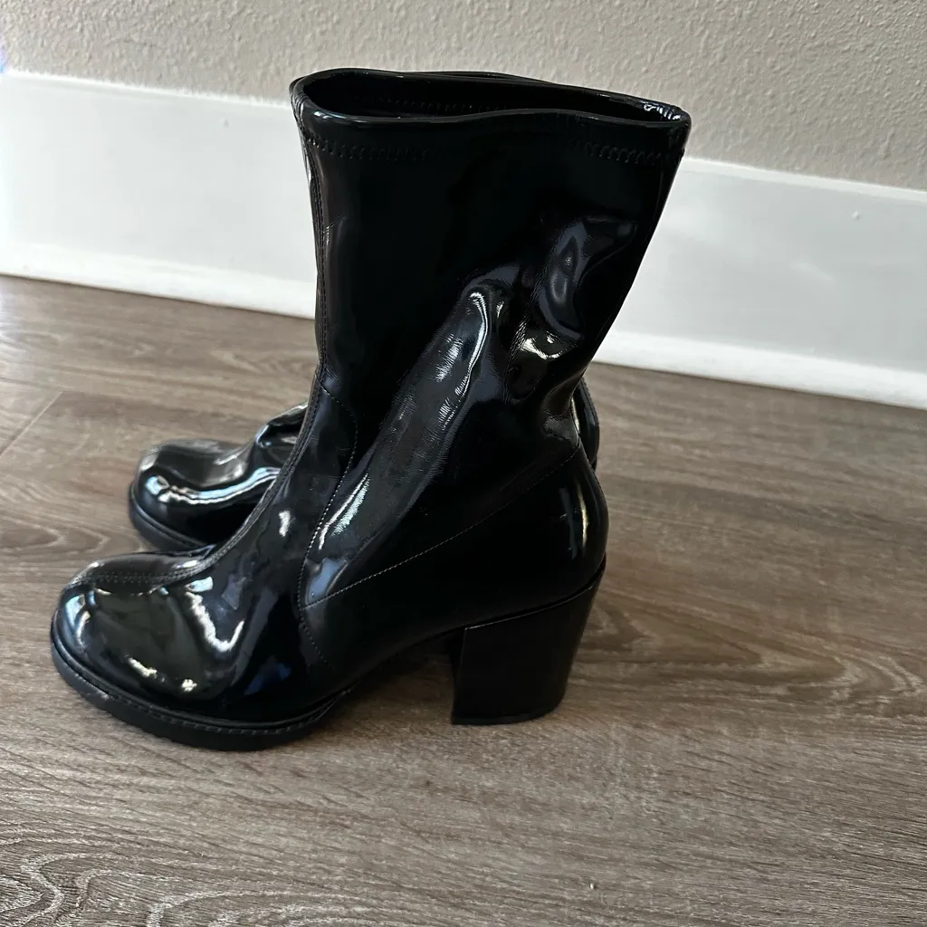 Stuart Weitzman ‎ Dalenna Patent Bootie 7 New - Image 7