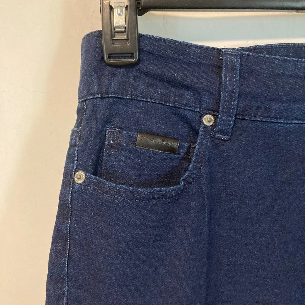 DKNY Jeans women's size 10 dark blue BROOME sweatpant jegging jean - Image 2