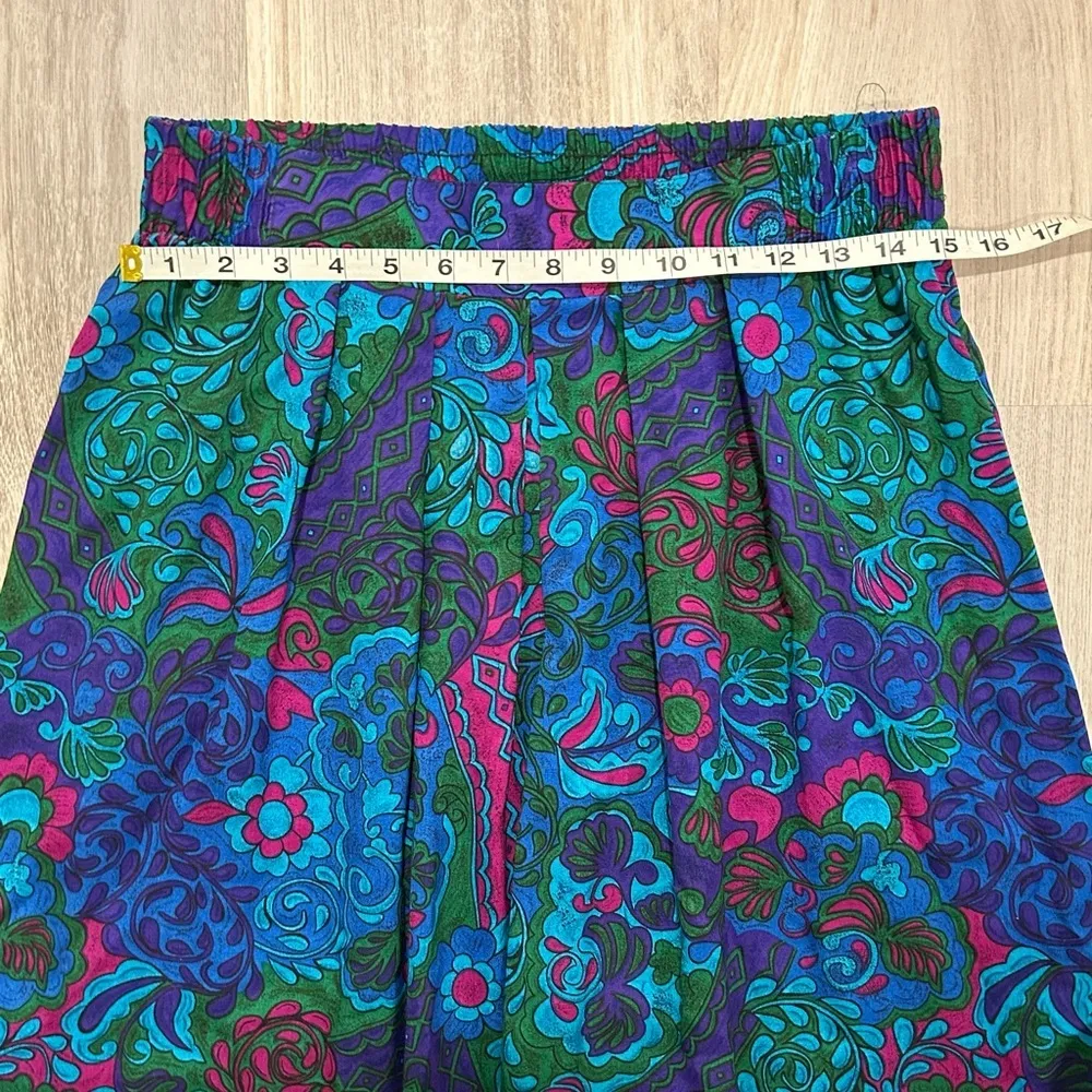 Vintage Norton McNaughton Colorful Jewel Tone Paisley Skirt USA Made Size 12 - Image 3