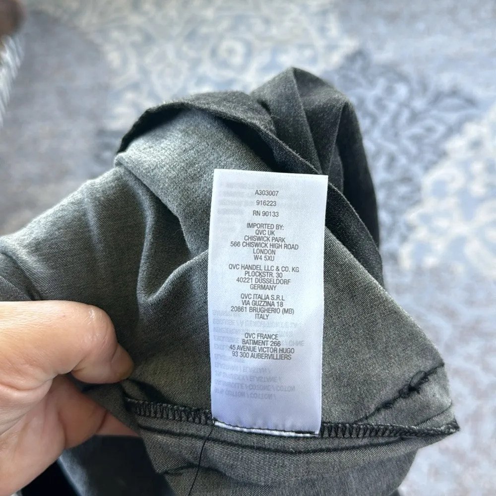 Vintage Bob Mackie Wearable Art 90s Embroidered Black Denim Top 1X - Image 5