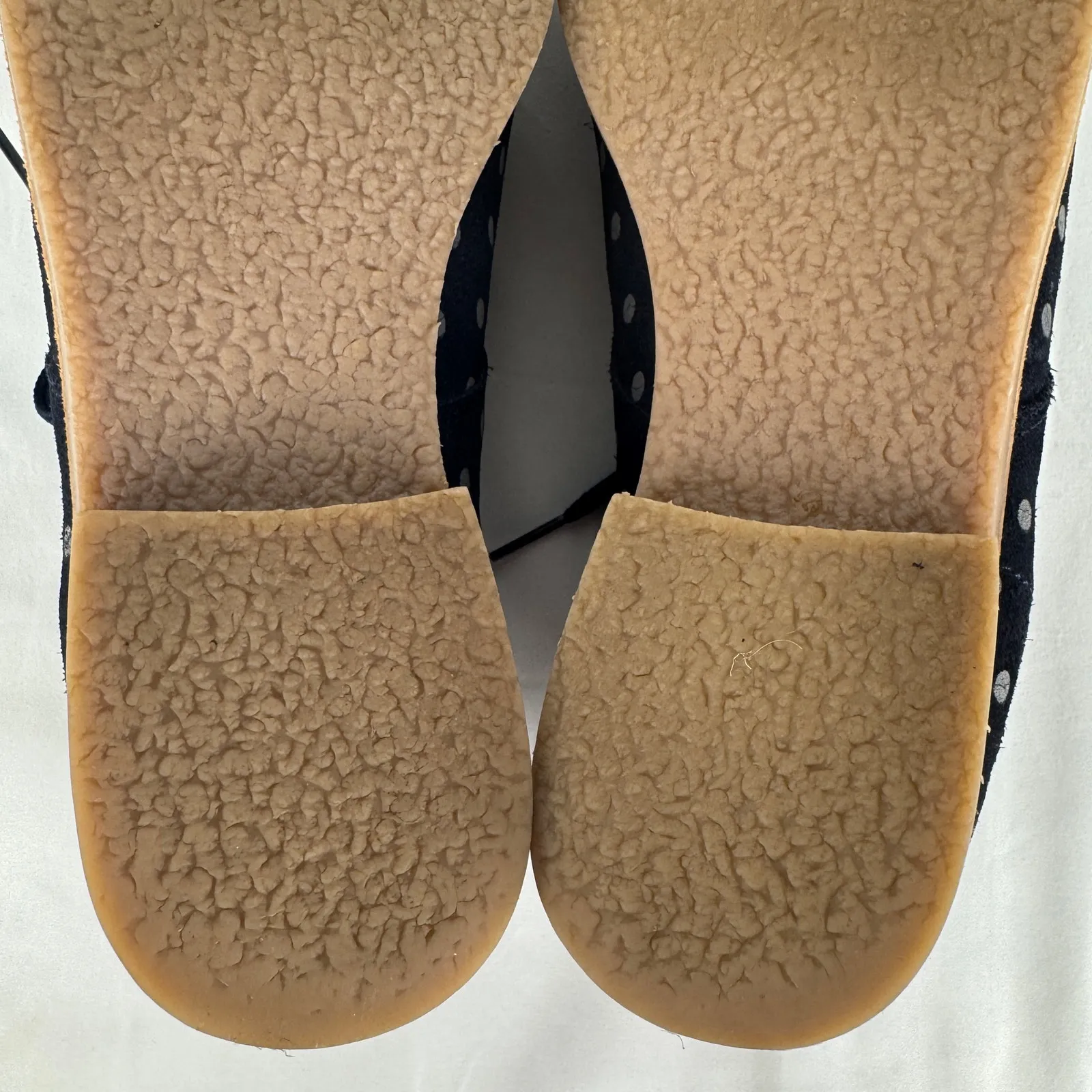 Boden Polka Dot Suede Desert Boots Women’s‎ Size 8 Navy Blue Lace Up Ankle Shoes - Image 14