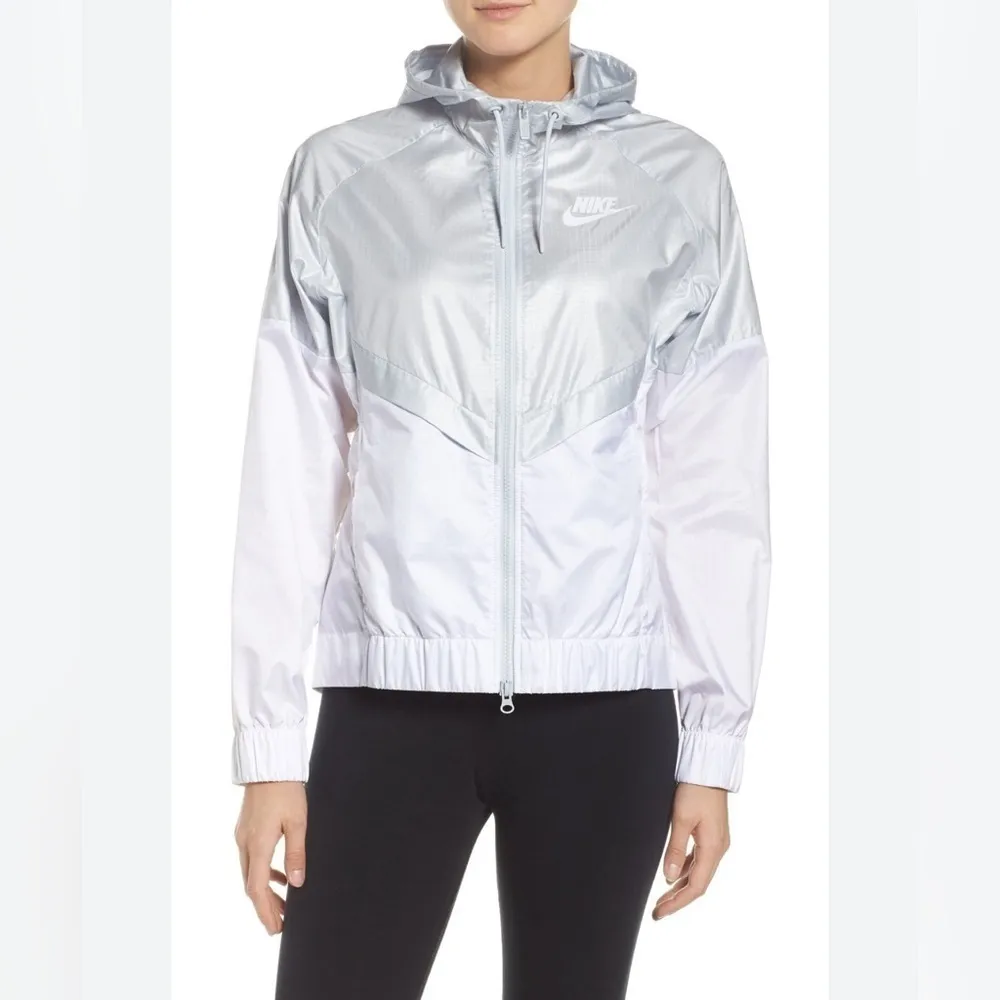 Nike Sportswear Windrunner Jacket Windbreaker Silver Medium Gorpcore Sporty Chic - Image 4