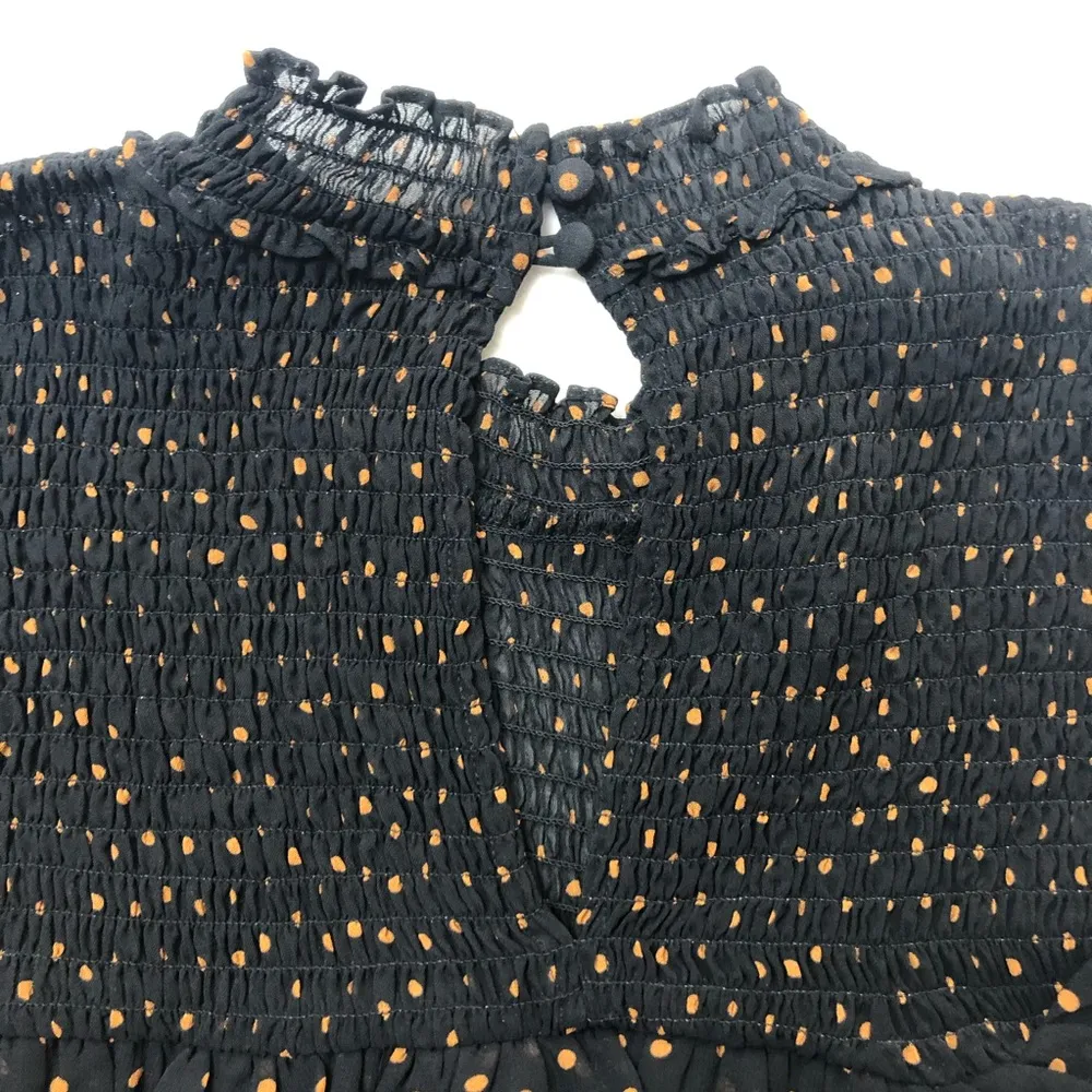 Sanctuary Bria Smocked Blouse Polka Dot NWT - Image 7