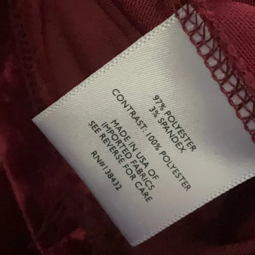 ModCloth Crushed Velvet Mockneck Sleeveless Red Swing Dress Sz. M - Image 4