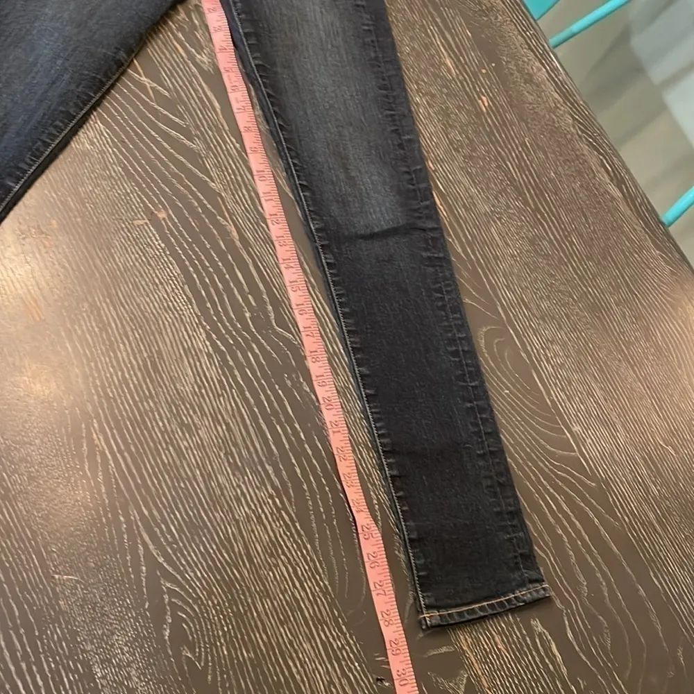 Paige Denim Sz 25 Skyline skinny Mid Rise jeans Straight Leg Anthropologie Dark - Image 8