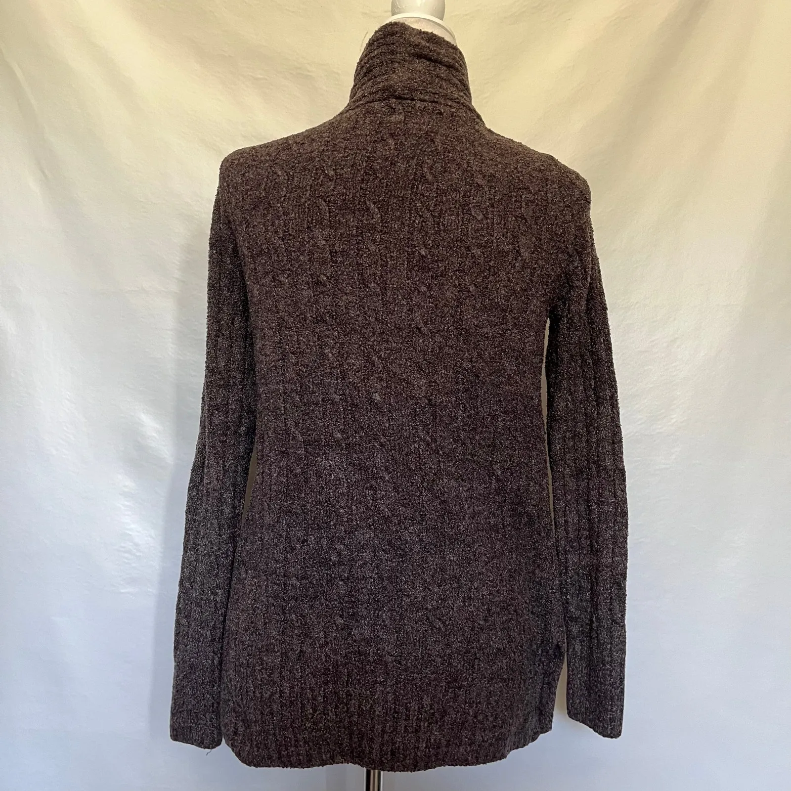 Barefoot Dreams CozyChic Lite Cardigan Womens Sweater Sz XS Brown Coastal Cozy - Image 8
