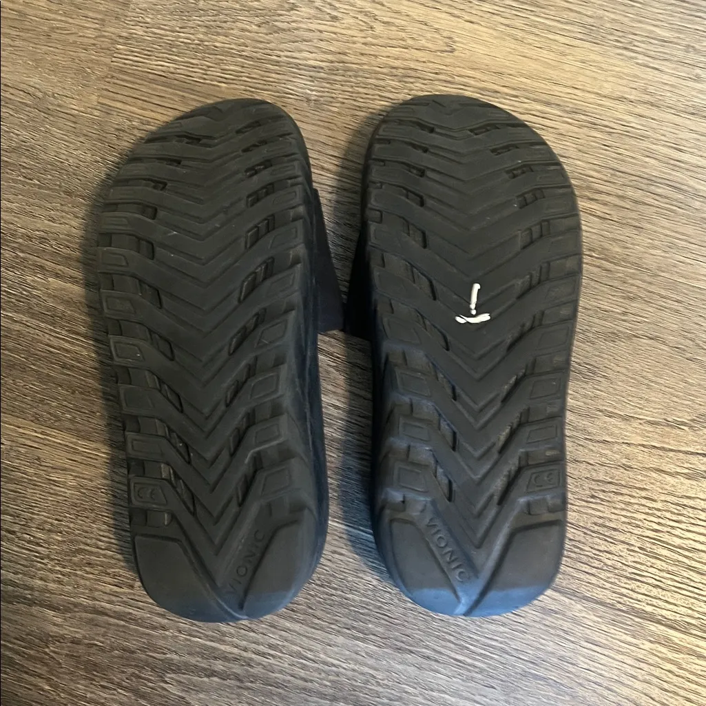 Vionic Rejuvante Adjustable Black Slides Sandals Shoes Unisex Women Size 9 - Image 7