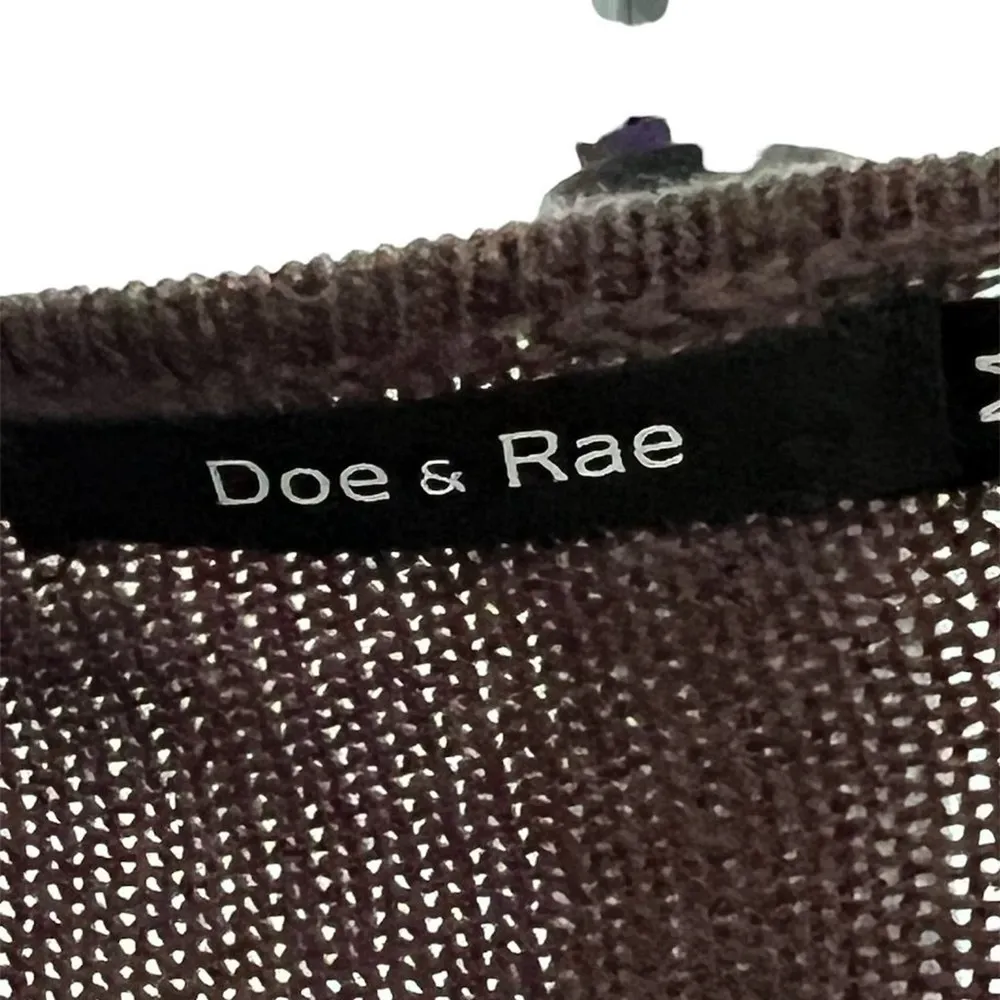 Anthropologie color block Doe & Rae size medium cardigan in good condion, no ri Tan - Image 3