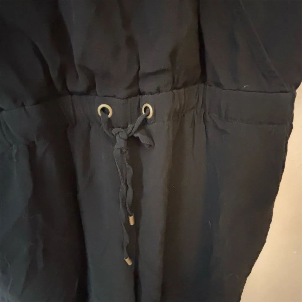 Eileen Fisher‎ Women's Black Cropped Wide Leg Jumpsuit Size S - Image 2